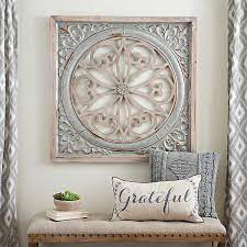 The metal tricolor flower plaque is the perfect way to have floral blossoms in your home year round. Galvanized Metal Medallion Wall Plaque Kirklands