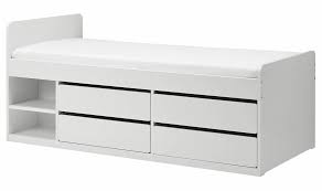 The elegant design features solid wood posts with a sleek finished bed frame. 10 Best Ikea Bed With Drawers And Storage Review 2021 Ikea Product Reviews