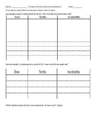 division place value disks place value charts ccls math 5 nbt 7