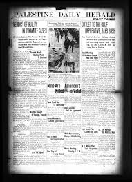 The data for palestine, tx, on the graph starts about the time they started building prisons in the county. File Palestine Daily Herald Palestine Tex Vol 11 No 104 Ed 1 Saturday December 28 1912 Dpla 2b4a55fc42e21be33aa247d9a2f55275 Page 1 Jpg Wikimedia Commons