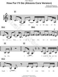 скачать песню Alessia Cara How Far I Ll Go How Far I Ll Go Alessia Cara Version From Moana Sheet Music For Beginners In D Major Download Print Piano Sheet Music Letters Moana Sheet Music Flute Sheet Music