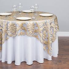 72 In Baroque Sheer Overlay Wedding Table Overlays Vintage Wedding Table Round Table Decor Wedding