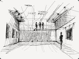 Pin By Stephanie Ochoa On Sketches Art Gallery Interior Architecture Sketch Interior Sketch