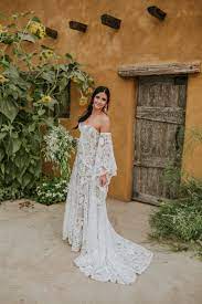 This Canadian Country Wedding With A Western Saloon Buffalo Skulls Is Epic In 2021 Lace Mermaid Wedding Dress Farm Wedding Dresses Wedding Dresses