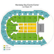 47 Detailed Mandalay Bay Theatre Virtual Seating Chart