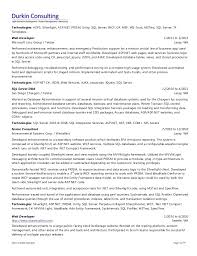 asp net ca developer resume