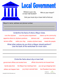 Local Government For Kids Worksheet Education Com Government Lessons Third Grade Social Studies 3rd Grade Social Studies