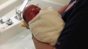 Bathing your newborn baby may seem intimidating at first, but with a little practice, all mummies and daddies can do it. Bathing A Newborn Baby Boy Stock Footage Video 100 Royalty Free 8177530 Shutterstock