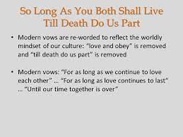 What Marriage Vows Say Why This Lesson To Remind Those Who Are Married Of Their Covenant To Teach Those Who Are Unmarried The Seriousness Of Marriage Ppt Download