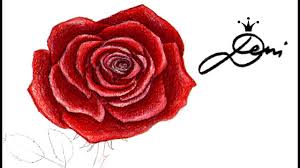 Zeichne einen kleinen leicht unr. Rose Farbig Zeichnen Lernen Colorieren 2 How To Draw A Rose Rose Malen Youtube