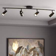 Pro Track Melson 4 Light Bronze Led Track Fixture 89e67 Lamps Plus In 2021 Track Lighting Fixtures Modern Track Lighting Ceiling Lights Living Room