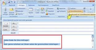 Outlook Schnellbausteine Als Tipphilfe Arte