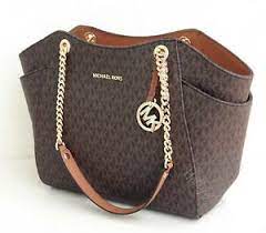 Michael kors taschen verkörpern den amerikanischen flair und bestechen mit funktionalität, schlichtheit und eleganz. Original Michael Kors Tasche Handtasche Jet Set Travel Chain Tote Braun Neu Ebay