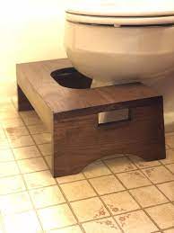 Wood Toilet Stool By Cw Furniture Bathroom Squat Potty Etsy In 2021 Toilet Stool Diy Stool Toilet Step
