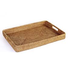 Artifacts trading company's products are handmade with a tight weave, durable construction, and impeccable quality. Handymake Rattan Tray With Handles Hand Woven Multipurpose Wicker Tray Made With Durable Rattan Fibre Rectangular 17 5 X 13 Inches Natural Buy Online In Botswana At Botswana Desertcart Com Productid 120590372