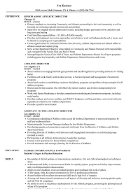 athletic director resume samples