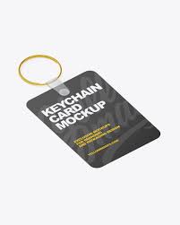 Keychain Card Mockup In Object Mockups On Yellow Images Object Mockups