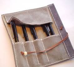 Roll Up Pen Case Leather Pencil Case Pen Roll Leather Pen Etsy Pen Case Leather Pencil Case Pencil Case