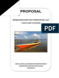 Contoh proposal bantuan perahu ketinting. Proposal Bantuan Ketinting Wabar