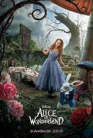 Alice In Wonderland Usa Tim Burton 2010 Alice In Wonderland Poster Disney Alice Adventures In Wonderland