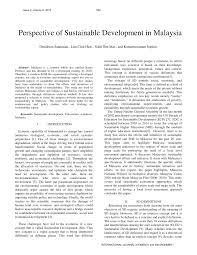 Sustainability is not just about the environment (4), it's. Pdf Perspective Of Sustainable Development In Malaysia