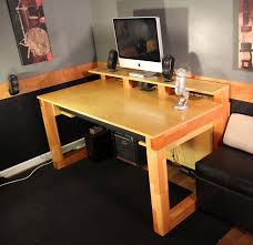 The desk had to be large and solid enough to hold all my gear and give me plenty of workspace. Music Studio Desk Post