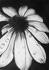 Abstract Black And White Flower Painting Items Similar To Abstract Charcoal Drawing Black And White Flower On Etsy Black Paper Drawing Charcole Drawings Charcoal Drawing