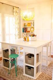 Craft Tables With Storage Attempting To Organize Your Creativity Craft Room Tables Craft Tables With Storage Craft Table Ikea