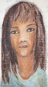 Beautiful Mid Century Girl and Boy Children Portrait Oil Paintings by Ruth  Baker 1969