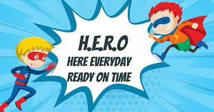 Today is the first day of a new month. Who will be an attendance hero this  month??? Every school day counts so remember "Be In Every Day In May!" It  could be