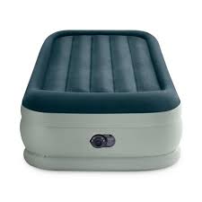 Plush dual air pillowtop system. Intex Elevated 18 Premium Comfort Twin Air Mattress With Internal Pump Target