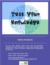 The trivia is related to june, or has june in the question or answer. Trivia Tuesday Test Your Knowledge Center For Family Life And Recovery