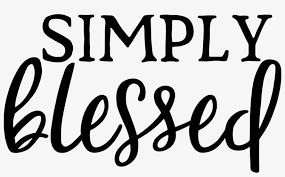 Simply Blessed Png Free Transparent Png Download Pngkey