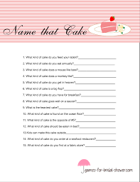 Treat yourself by taking this quiz. Free Printable Name That Cake Bridal Shower Game