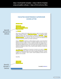 Free Facilities Maintenance Supervisor Cover Letter Template Word Google Docs Apple Mac Pages In 2020 Cover Letter Template Letter Templates Cover Letter Template Free
