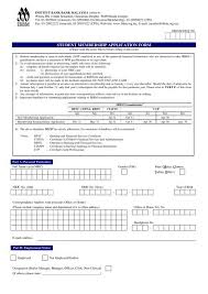 19, jalan setiabakti 1, damansara heights, 50490 kuala lumpur, malaysia. Student Membership Application Form Institute Of Bankers Malaysia