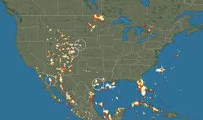 Map of strikes by vaisala. Blitzortung Team Develops World Wide Maps Of Lightning Strikes Real Time And Free For Everyone