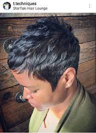 Shampoo w/ cut & style. Ig T Techniques Atlanta Stylist Short Hair Styles Pixie Short Sassy Hair Short Black Hairstyles