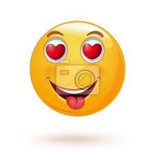 Juli 03, 2021 skriva ut kalender 2021 kalender 2021 auch zum ausdrucken auf a4. Emoticon Gesicht Mit Herzen In Seinen Augen Und Streckte Seine Fototapete Fototapeten Humor Symbol Anmeldung Myloview De