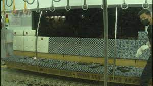 ＪＲ香椎線 走行中の列車の窓ガラス割れる けが人なし - YouTube