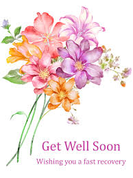 Check out these 15 get well card messages, meant just for this purpose. Colorful Flower Get Well Card Birthday Greeting Cards By Davia