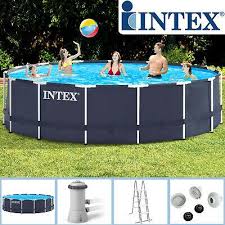 Intex 457x122 Cmpumpe Schwimmbecken Swimming Pool Schwimmbad Metallrahmen Swimming Pools Poolzubeh Miganeo Intex Camping In 2020 Schwimmbecken Swimming Pool Pool