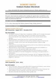 Once you have graduated, it can be hard to face the world outside college, look for a job or even imagine yourself as an employable person. Graduate Student Resume Samples Qwikresume
