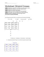 Biology, physics, and chemistry, by exploring various topics related to each subject. Monohybrid Cross Punnett Square Practice Worksheet 2 Docx Punnett Square Worksheet 2 Complete The Following Monohybrid Crosses Draw A Punnett Square Course Hero