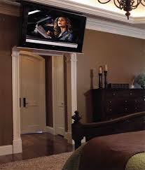 This ceiling mount fits most 32 to 60 plasma's, lcd, led tv's with the vesa hole pattern. Diy Tv Bed Mount Novocom Top