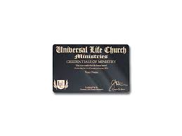 Ordination Wallet License - Universal Life Church