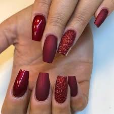 Maybe you would like to learn more about one of these? 71 Christmas Nail Art Designs Ideas For 2019 Page 7 Of 7 Stayglam Red Nails Glitter Red Christmas Nails Christmas Nails