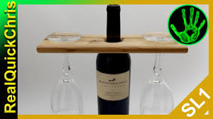 Check out our wood glass holder selection for the very best in unique or custom, handmade pieces from our wine racks shops. Easy Diy Wooden Wine Bottle Glass Holder Youtube