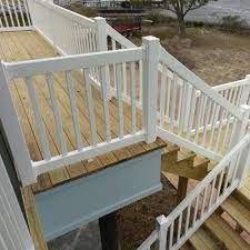 Great railing offers quality vinyl decking, fencing, & railing at discount prices. Deck Railing Ideas Discover Weatherables Naples 3 Ft H X 8 Ft W White Vinyl Railing Kit Cwr R36 E8 The Home In 2020 Vinyl Railing Decks Backyard Wood Deck Railing