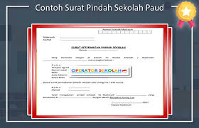 Surat permohonan pindah sekolah dari orang renta wali murid. Download Contoh Surat Keterangan Pindah Sekolah Anak Paud Format Doc Operator Sekolah